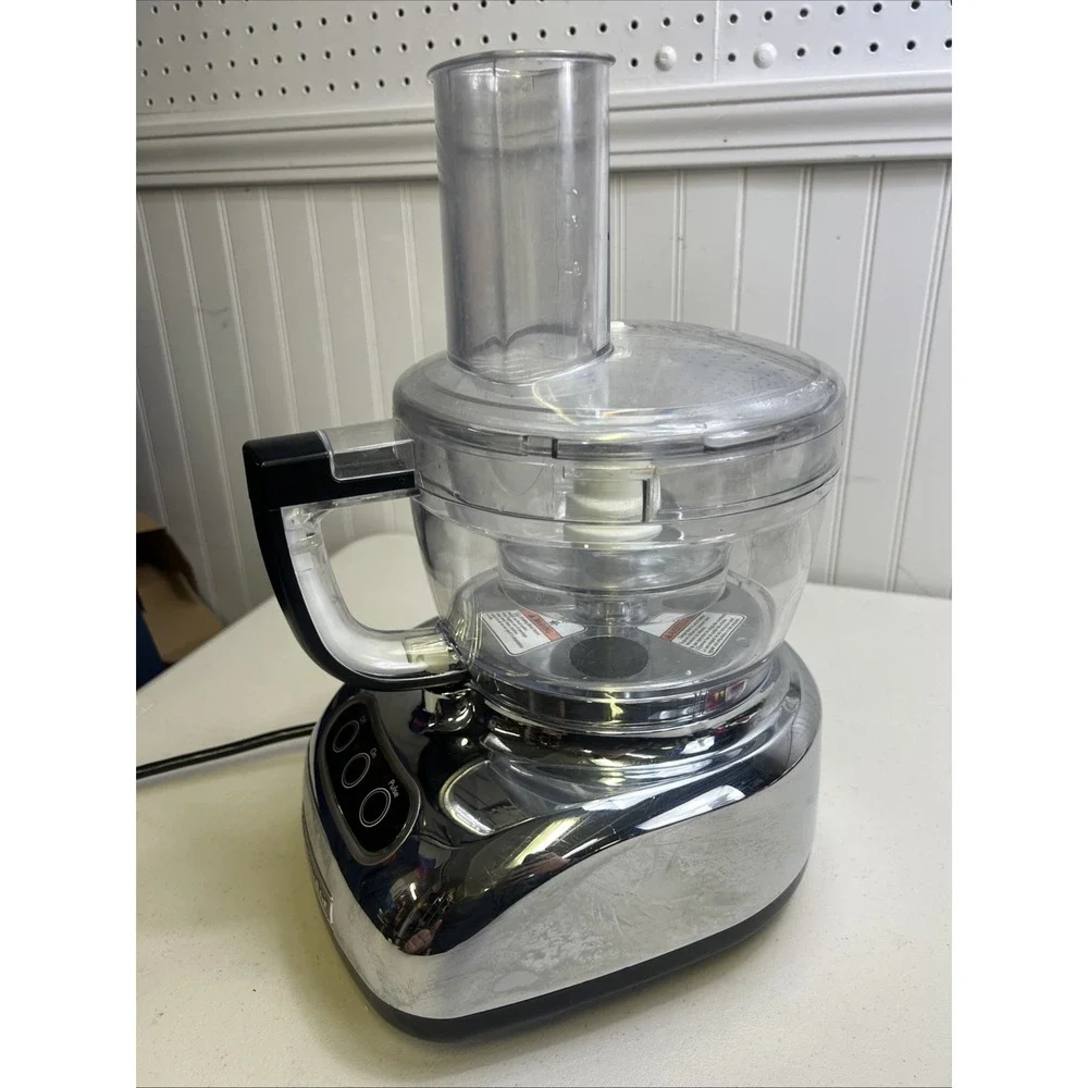KitchenAid 9-Cup Food Processor MODEL KFP740CR0 Chrome + Accessorie Tested